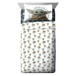 Star Wars Grogu Powerful Child 3-Piece Kids Twin/Full Sheet Set